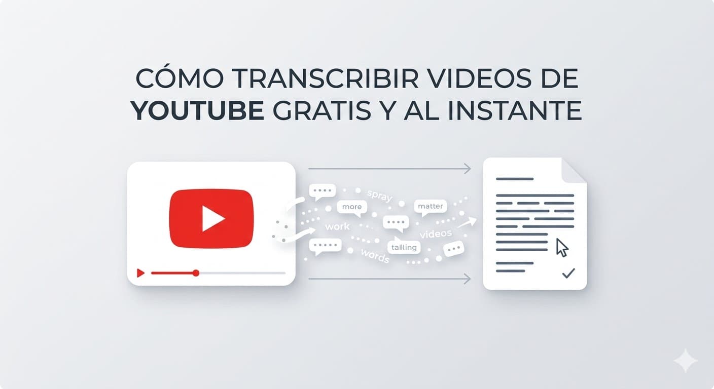 Cómo Transcribir Videos de YouTube Gratis y al Instante
